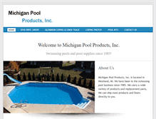 Tablet Screenshot of michpool.com